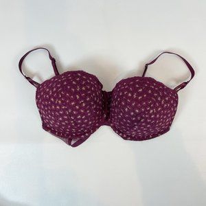 NWOT Victoria's Secret Bra 32DDD Push-Up Purple Leopard B111